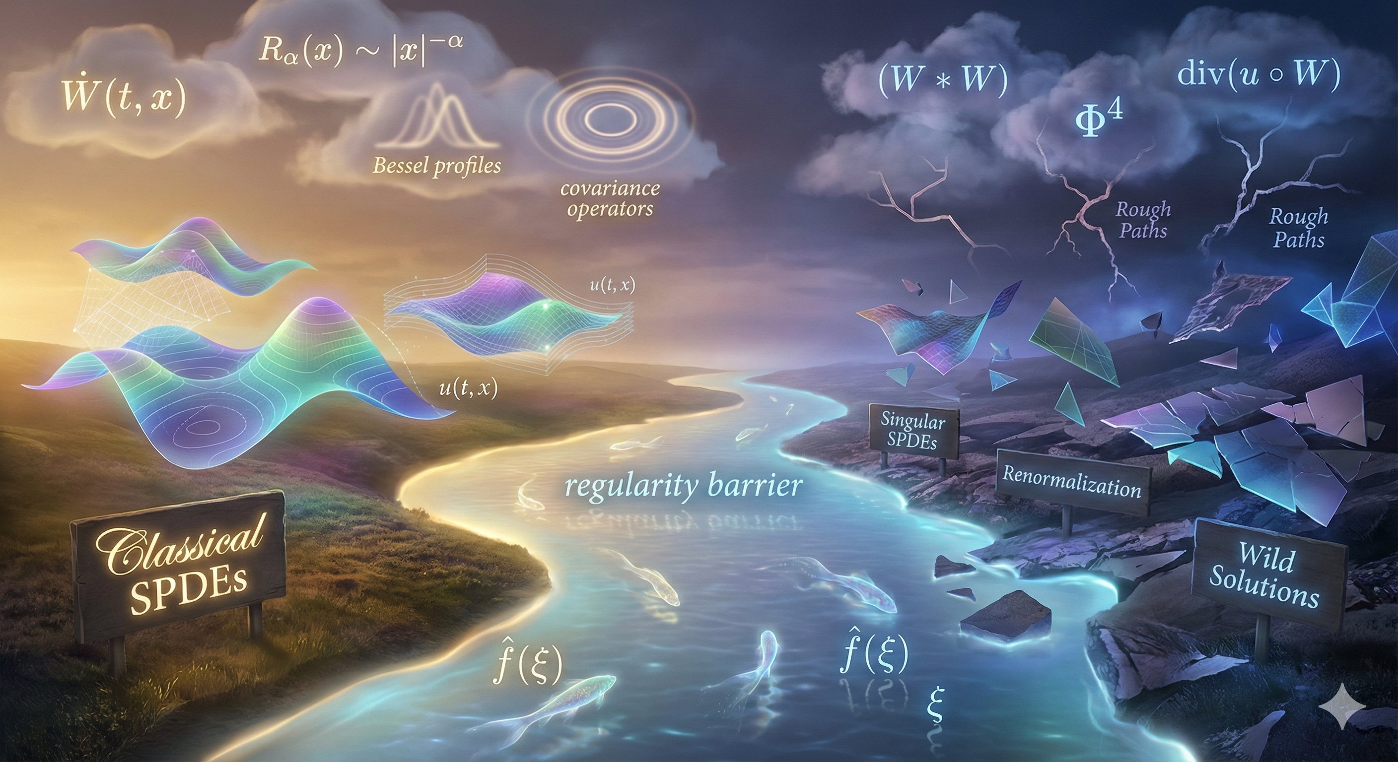 Nano_Banana_Pro_Classical_to_Singular_SPDEs_regularity_barrier.png